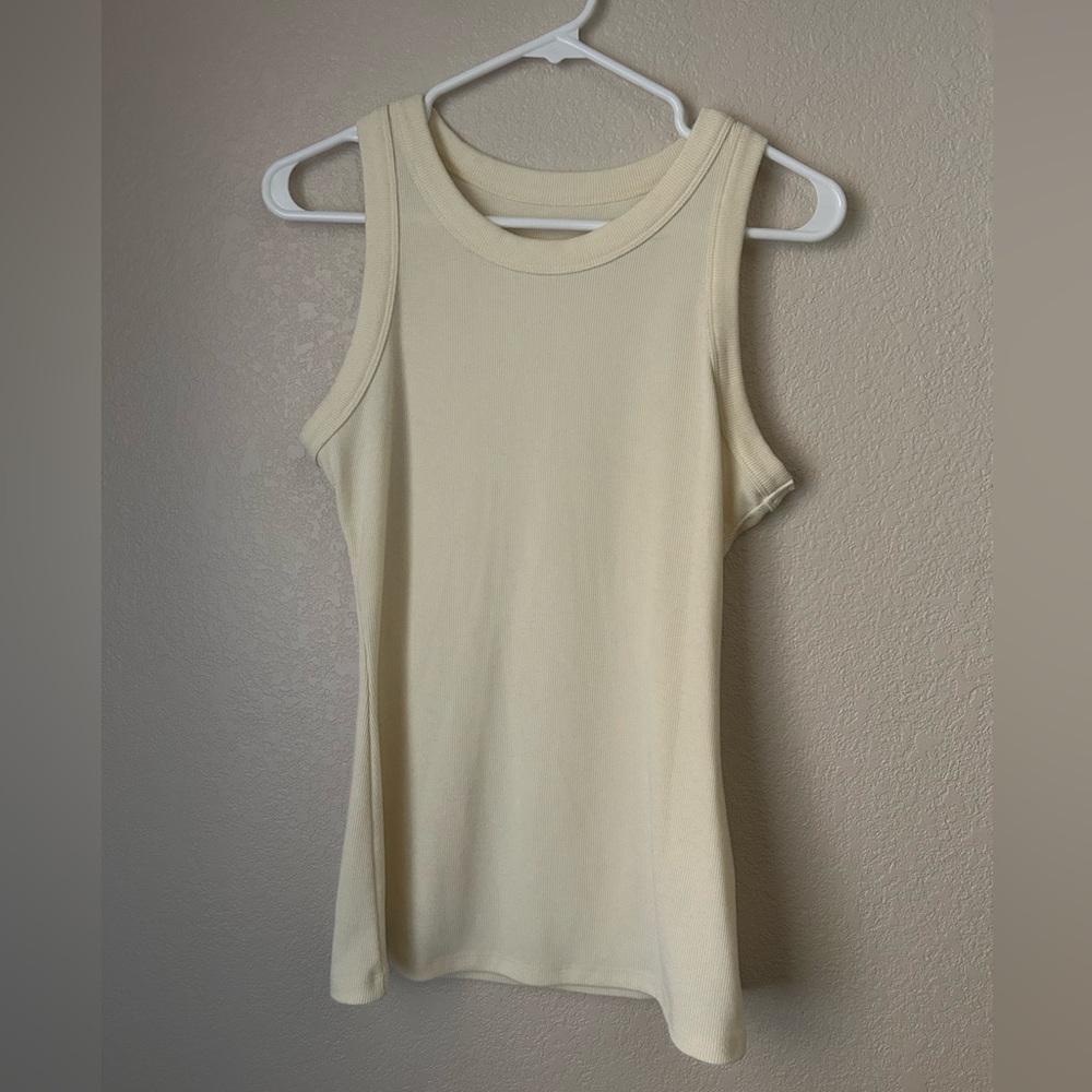 Cream Sleeveless Women's Top